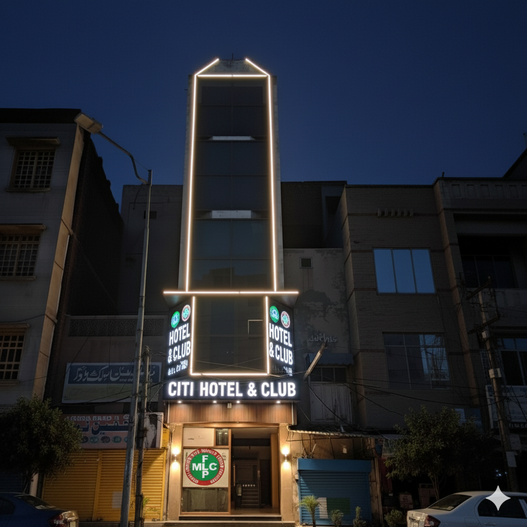 Citi Hotel & Club - coed hostel in Faisalabad, Punjab