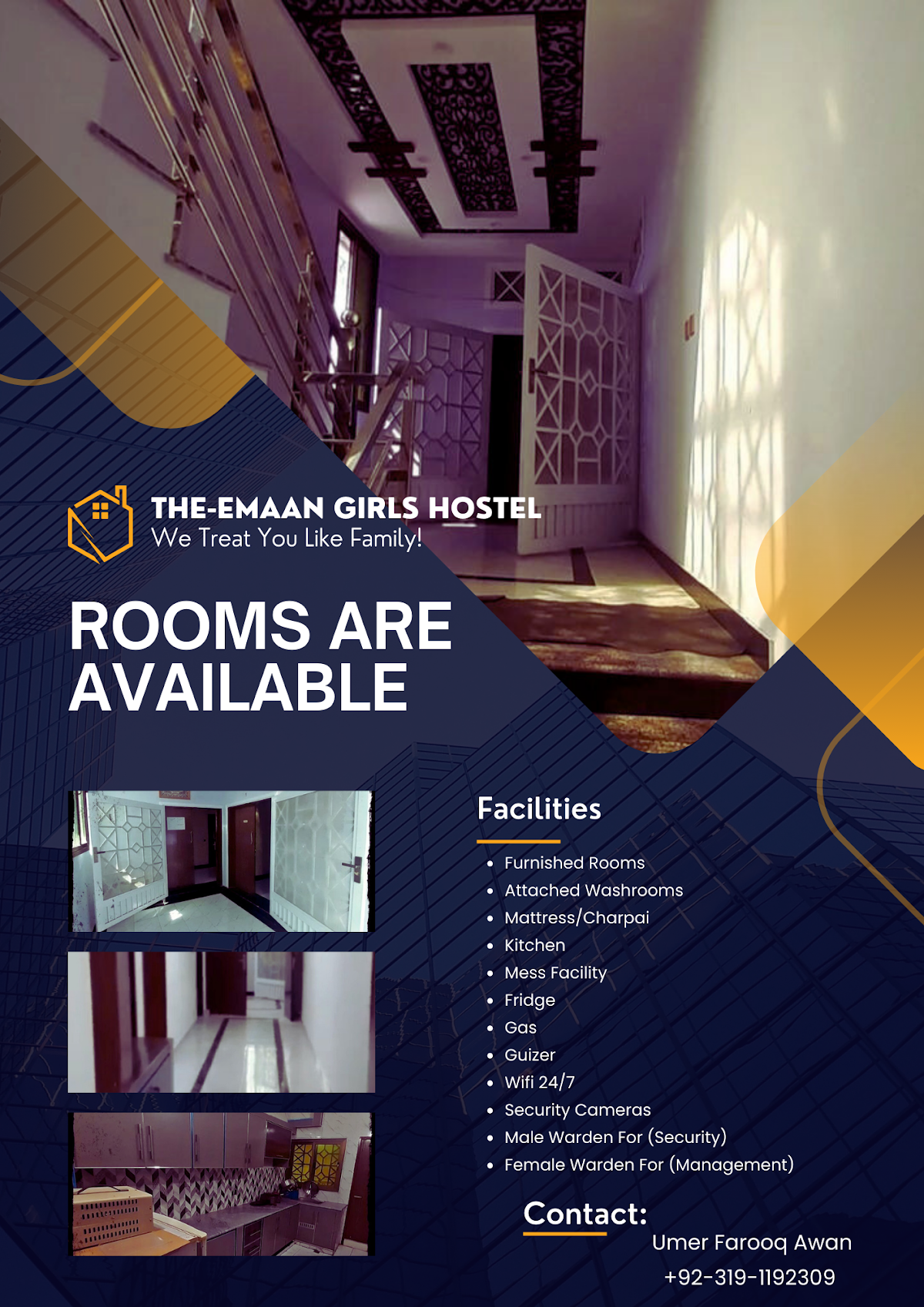 The Emaan Girls Hostel - girls hostel in Haripur, Khyber Pakhtunkhwa