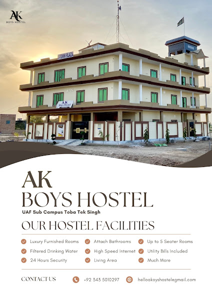Ak boys hostel - boys hostel in Toba Tek Singh, Punjab